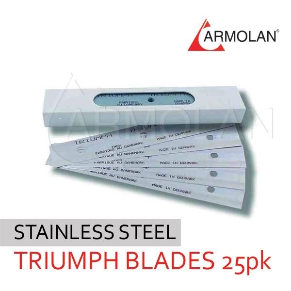 STAINLESS STEEL 6' TRIUMPH BLADES 25pk